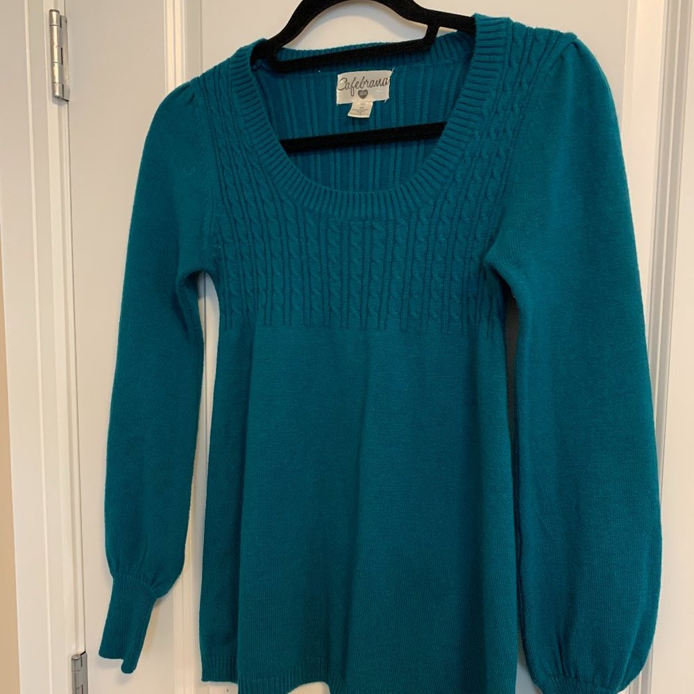 Cafebrand Sweater, Teal, M